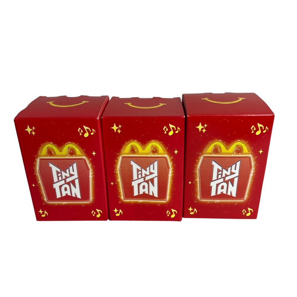 MCDONALD'S BTS TinyTAN Encore Figures SUGA RM Jimin Cards Boxes Lot 3 2025